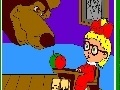 Game Masha at a lesson at the Bear