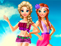 Game Elsa And Anna Summer Vacation