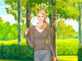 Game Helen Dog Walking Dress Up
