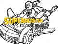 Game Superhero Cars Coloring Book
