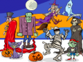 Game Find 5 Differences Halloween
