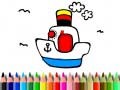 Game Back to School: Boat Coloring