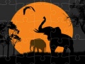 Game Elephant Silhouette Jigsaw