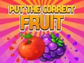 Game Put The Correct Fruit