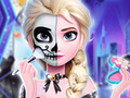 Game Elsa's Halloween Party Tattoo