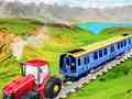 Game Chained tractor towing train