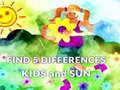Game Find 5 Differences Kids and Sun
