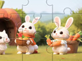 Game Jigsaw Puzzle: Rabbits With Carrots