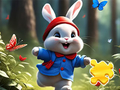Game Jigsaw Puzzle: Running Rabbit