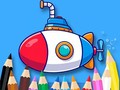 Game Coloring Book: Submarine