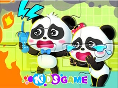 Game Jigsaw Puzzle: Baby Panda Firework