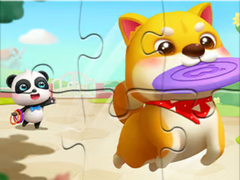 Game Jigsaw Puzzle: Little Panda Play With Pet