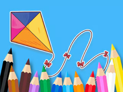 Game Coloring Book: Bowknot Kite