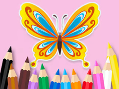 Game Coloring Book: Beautiful Butterfly