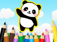 Game Coloring Book: Cute Panda