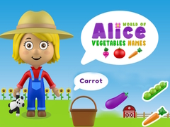 Game World of Alice Vegetables Names