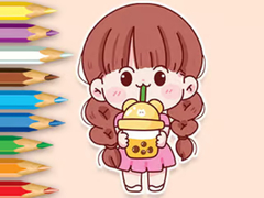 Game Coloring Book: Lovely Girl