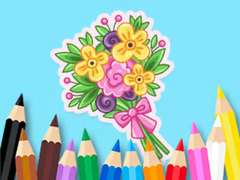 Game Coloring Book: Love Bouquet