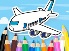 Game Coloring Book: Flying Airplane