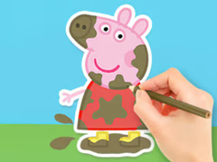 Game Coloring Book: Peppa In The Mud