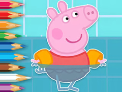 Game Coloring Book: Peppa Swimming
