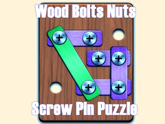 Game Wood Bolts Nuts Screw Pin Puzzle