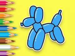 Game Coloring Book: Balloon Puppy