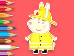 Game Coloring Book: Rabbit Firefighter