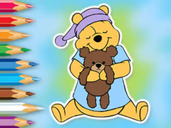 Game Coloring Book: Winnie With Toy Bear