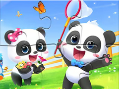 Game Jigsaw Puzzle: Baby Panda Spring Outing