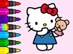 Game Coloring Book: Hello Kitty Teddy Bear