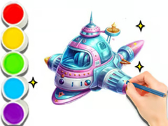 Game Coloring Book: Space Travel