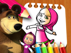 Game Masha & the Bear Coloring Book