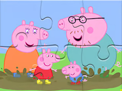 Game Jigsaw Puzzle: Peppa Pig Muddy Puddles
