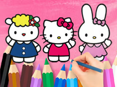 Game Coloring Book: Hello Kitty With Friends