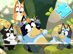 Game Jigsaw Puzzle: Bluey Pool Spa