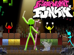 Game FNF Rush E : Animation vs. Minecraft