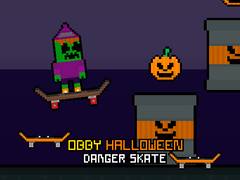 Game Obby Halloween Danger Skate