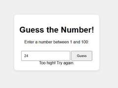 Game Number Guessing Game