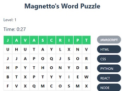Game Magnetto's Word Puzzle
