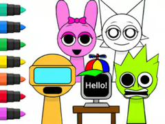 Game Coloring Book: Sprunki Incredibox