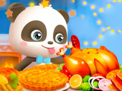 Game Jigsaw Puzzle: Little Panda Thanksgiving Feast