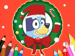 Game Coloring Book: Bluey Santa Claus