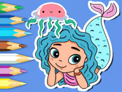 Game Coloring Book: Jellyfish Mermaid