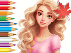 Game Coloring Book: Barbie Autumn Tale