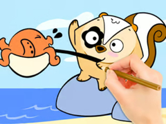 Game Coloring Book: Fishing Surprise