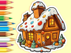 Game Coloring Book: Christmas Candy House
