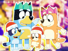 Game Jigsaw Puzzle: Bluey Family Xmas Eve