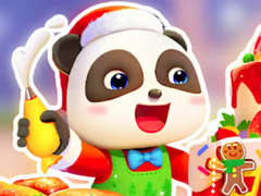 Game Jigsaw Puzzle: Baby Panda Christmas Chef