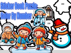 Game Sticker Book Puzzle: Color By Number